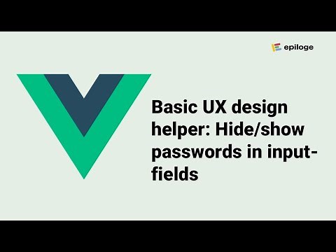 Vue.js: Hide and show functionality for passwords