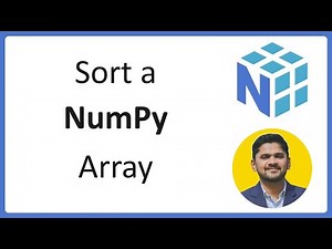15. Sort a NumPy Array | Complete Python NumPy Tutorial for Data Science | Amit Thinks
