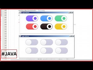 Java - How to Design JToggleButton in Java NetBeans - Animated Toggle Buttons [ With Source Code ]