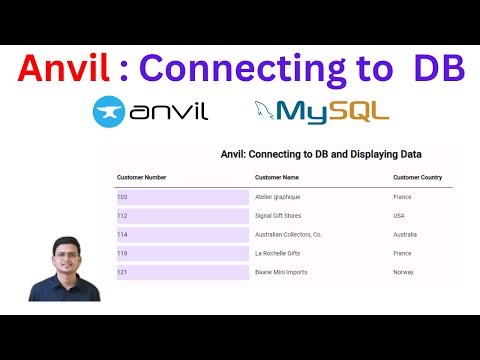 Connecting Anvil app to external DB and diplaying data in table | Data Grid | Repeating Panels
