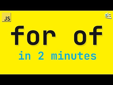 A Smart Way to Loop Over Arrays - JavaScript For Of in 2 Minutes