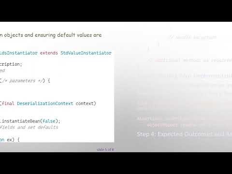 Deserialize JSON Documents into Pre-Processed Beans with Jackson