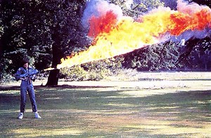 Here’s Sigourney Weaver Testing the ‘Alien’ Flamethrower For the First Time!