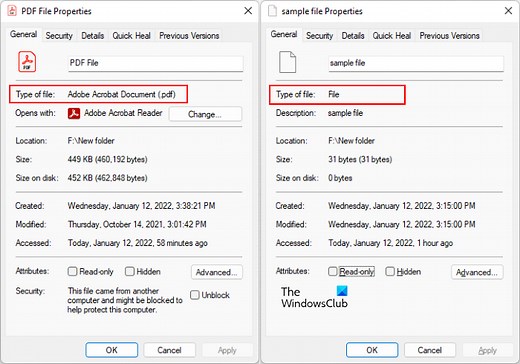 How to create a file without Extension in Windows 11