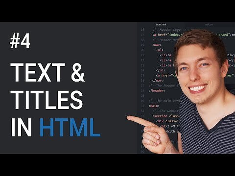 4: Create Titles and Text Using HTML | Learn HTML and CSS | Learn HTML & CSS Full Course