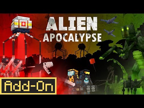 ALIEN APOCALYPSE ADDON: Survive the Invasion in Minecraft Bedrock