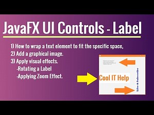 JavaFX UI Controls - Label use in JavaFX Application | Tutorial for beginners