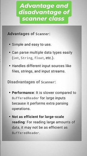 "Scanner Class in Java: Pros & Cons You Need to Know for Efficient Input Handling!"