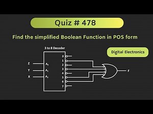 3 to 8 Decoder Solved Problem (Digital Electronics) | Quiz # 478