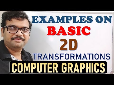 EXAMPLES ON BASIC 2D TRANSFORMATIONS IN COMPUTER GRAPHICS