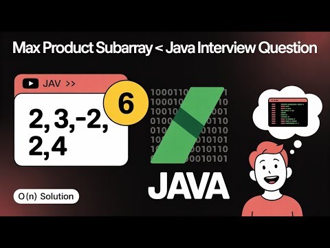Maximum Product Subarray in Java | LeetCode Problem Explained Step-by-Step