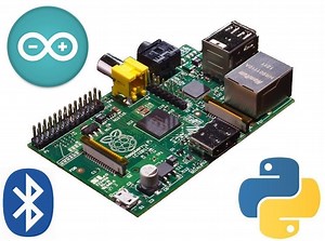 Raspberry Pi Robot Controlled Over Bluetooth