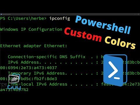 Change Colors and Fonts in Powershell (Works for Command prompt too)