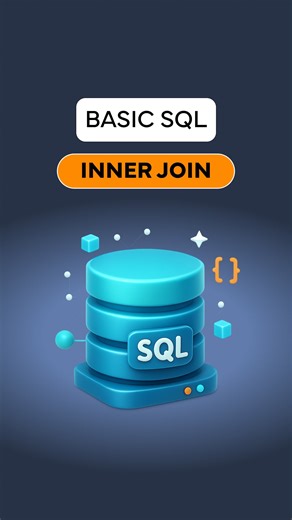 Learn SQL in 60 seconds — follow for the full series! Need data from two tables at once? That’s where INNER JOIN comes in. In this quick tutorial, you’ll see how to: ✅ Combine data from product and category tables ✅ Use dot notation to pick the right columns ✅ Add aliases with AS to rename columns in your results ✅ Connect both tables with ON 👉 Follow our page for more SQL tips and next-level JOIN tutorials. 👉 Want hands-on practice? The full SQL course with interactive exercises is in our bio