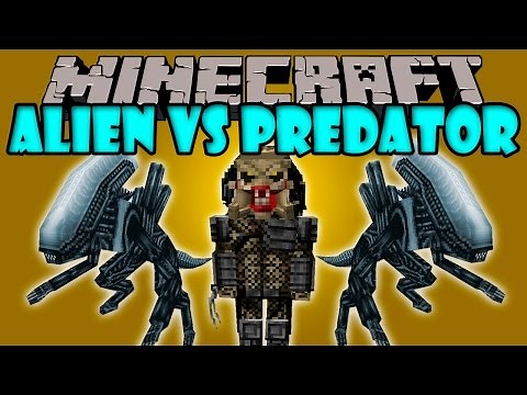 ALIEN VS PREDATOR MOD - Marines, Aliens, Depredadores - Minecraft mod 1.2 - 1.7.10 Review ESPAÑOL