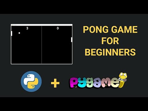 Pong Game Tutorial using Pygame & Python - For beginners