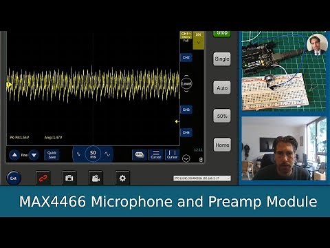 MAX4466 Microphone & Preamp Module (First look and Test)
