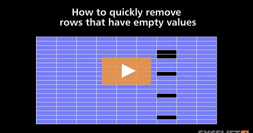 How to quickly remove rows that have empty values