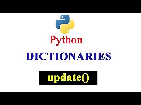 Python Tutorial - Dictionary Method | update()