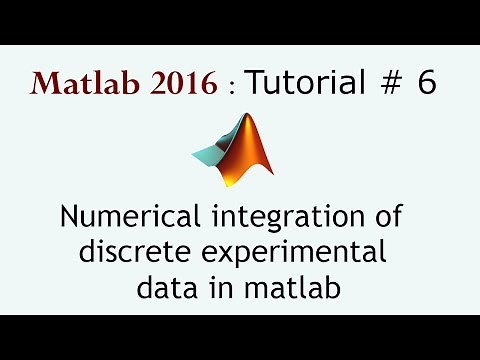 Numerical integration of discrete experimental data in matlab