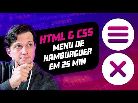 CREATING A HAMBURGER MENU WITH HTML AND CSS - RESPONSIVE MENU