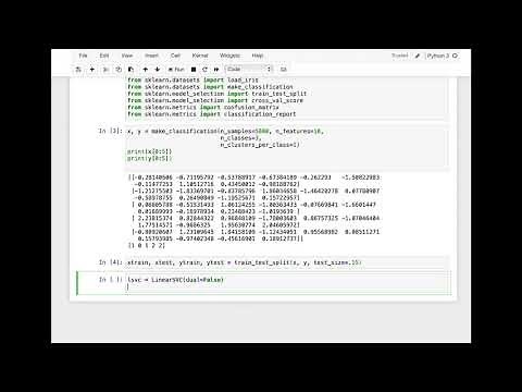 Classification Example with Linear SVC in Python