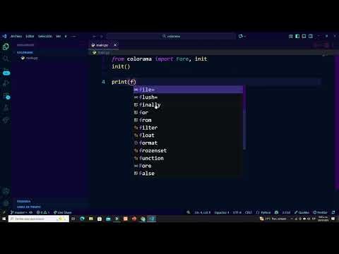 COMO UTILIZAR LA LIBRERIA COLORAMA PYTHON