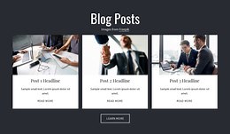 Blog Posts - CSS Template by Nicepage