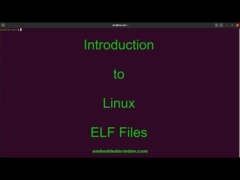 Introduction to the Linux ELF file.