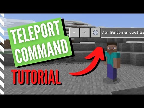 Minecraft TELEPORT COMMAND Tutorial (TP Command)