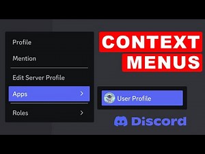 How to Build Context Menus in Discord (User Profile Command)