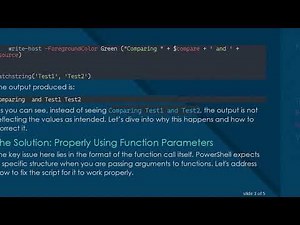 How to Use PowerShell Function Parameters Effectively
