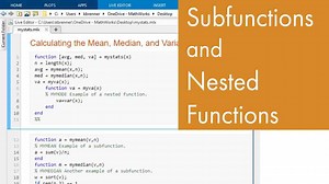 Using Subfunctions and Nested Functions