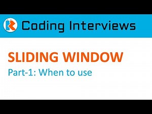 Sliding Windows Tutorial (Part_1: When to Use Sliding Window)