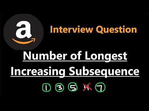 Number of Longest Increasing Subsequence - Dynamic Programming - Leetcode 673 - Python