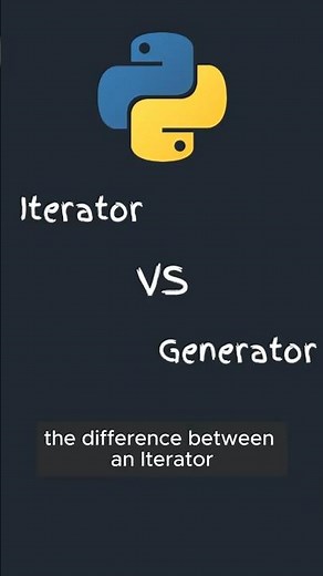 The Difference Between Iterator and Generator in Python. #python #coding