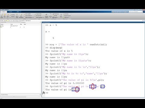 MATLAB Output Tutorial