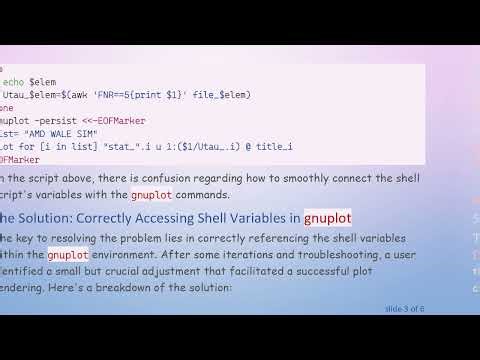 Mastering Shell Scripting to Use Variables in gnuplot for Effective Data Visualization