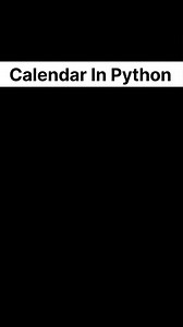 Learn how to generate a monthly calendar in Python with just a few lines of code! 🚀 In this quick tutorial, we use Python’s built-in calendar module to display December 2012 as an example. ✅ Import the calendar module ✅ Set the year and month ✅ Print the formatted calendar instantly Perfect for beginners exploring Python basics, coding projects, or automating date-related tasks. --- 🔑 Keywords Python calendar, Python basics, Python tutorial, Python for beginners, Python date and time, Python p