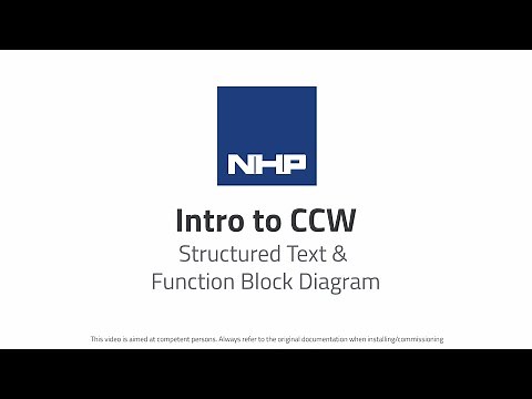 Intro to CCW: Structured Text & Function Block Diagram (FBD)