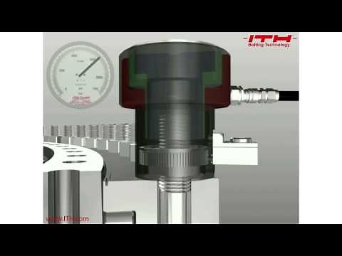 Hydraulic bolt tensioning: method explained in 49 seconds