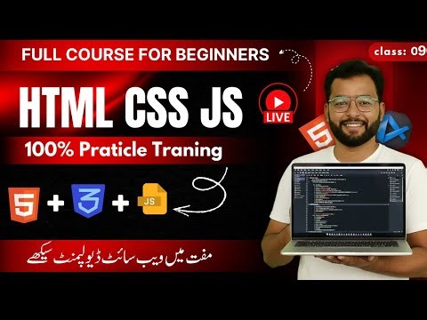 Learn Web Development Step by Step – HTML, CSS & JavaScript Live Class 9