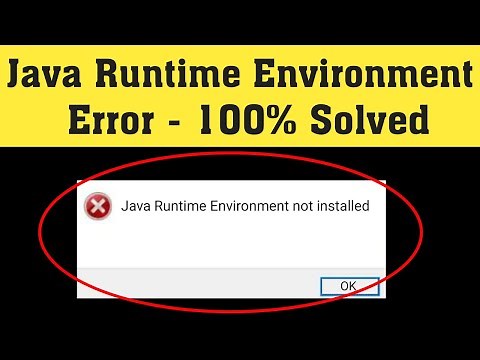 Java Runtime Environment not found Fix | How to install Java JRE Error on Windows