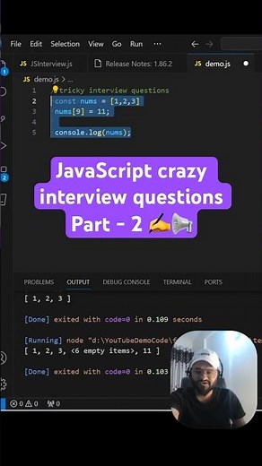 Most asked JavaScript tricky interview questions and answers - part 2 #shorts #coding #javascript