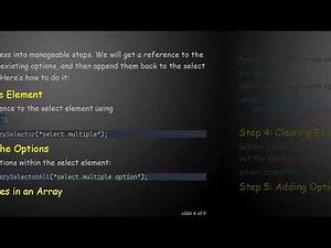 How to Reverse Options in a JavaScript Select Element
