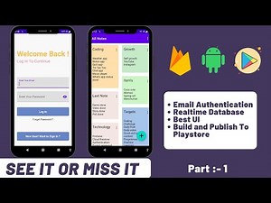 Notes app in android studio | Notes app in android | Part-1 | Demo video