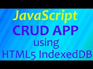 CRUD App Using HTML - CSS - JavaScript and IndexedDB API