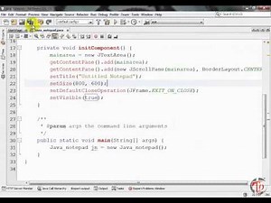 Java Notepad Project-part 1