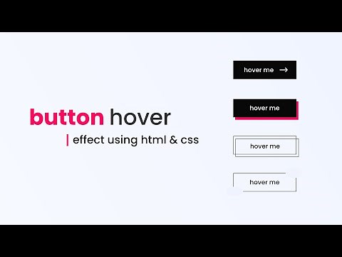 Button Hover Effect Using HTML And CSS | Hover Effect CSS