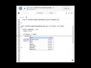 Palindrome using Recursion C++ (isPalindrome)